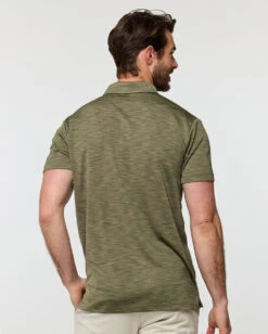 Performance Polo - Non-Branded -Men's daily clothing Non Branded PerformancePolo OliveGreen Back