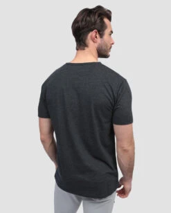 Henley Tee - Non-Branded -Men's daily clothing NonBranded Mens SSHenley Charcoal Back