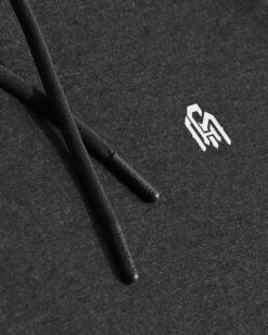 Pullover Hoodie (Classic Pocket) - Branded -Men's daily clothing PulloverHoodie Charcoal Detail 02