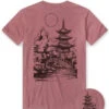 Serene Horizon Vintage Tee -Men's daily clothing SereneHorizon Mens Tee Mock Back