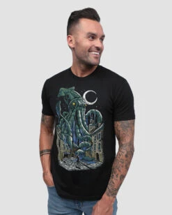 Squid Night Tee 10 Squid Night Tee -Men's daily clothing SquidNight Mens Tee Front