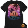 Sundown Bliss Tee -Men's daily clothing SundownBliss Mens Tee Mock Front
