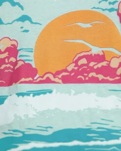 Tangerine Tides II Tee -Men's daily clothing TangerineTidesII Mens Tee Macro