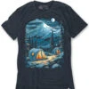 Twilight Camp Tee -Men's daily clothing TwilightCamp Mens Tee Mock Front