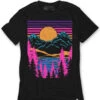 Twilight Waters Tee -Men's daily clothing TwilightWaters Mens Tee Mock