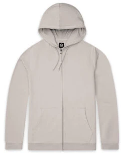 Zip-Up Hoodie - Non-Branded -Men's daily clothing ZipUpHoodie Mens NonBranded Beige Front