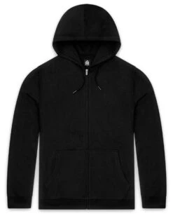 Zip-Up Hoodie - Non-Branded -Men's daily clothing ZipUpHoodie Mens NonBranded Black Front